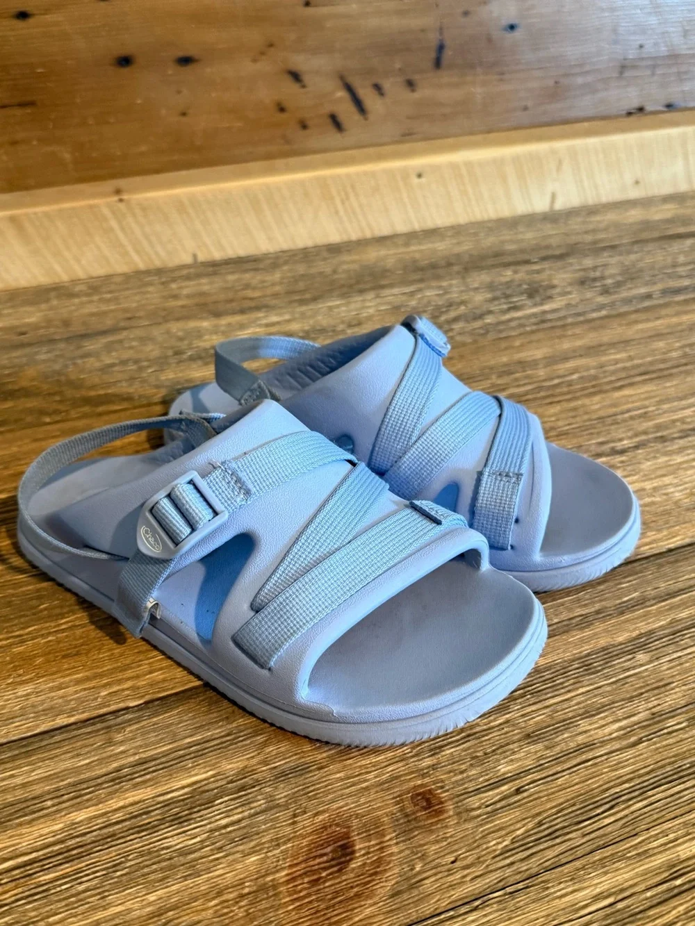 Chacos Light Blue Kids' Adjustable Strap Sandals